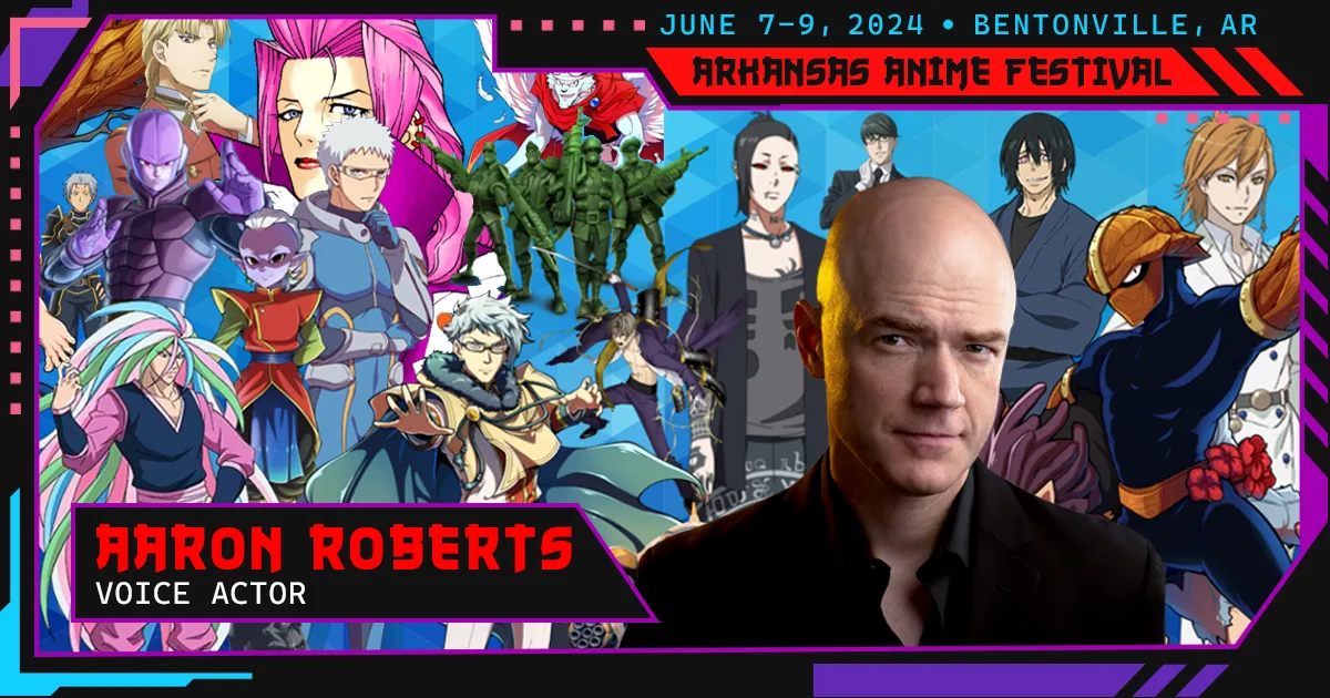 A2F 2024 Voice Actor Guest Aaron Roberts