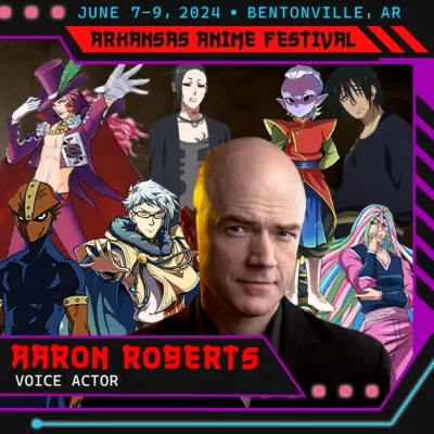 A2F 2024 Voice Actor Guest Aaron Roberts
