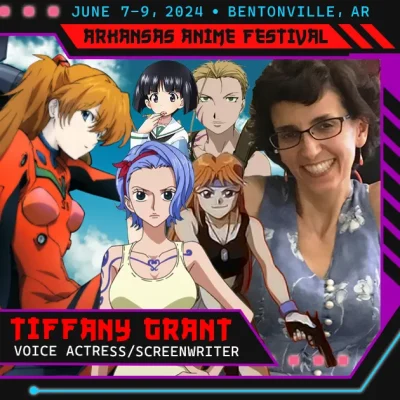 A2F 2024 Voice Actress Guest Tiffany Grant Evangelion